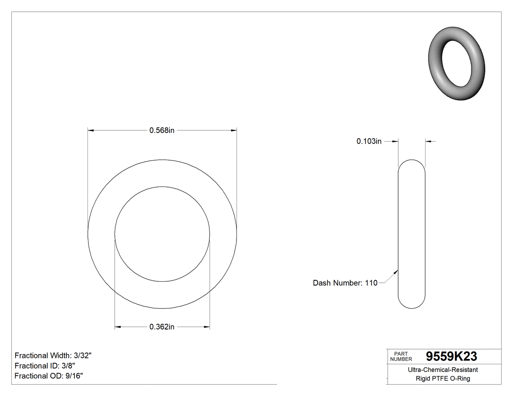Technical drawing - 9559K23